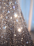 Niulatu Ball Gown Sweetheart Sequin Long Evening Gowns Prom Dresses SD1827