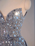 Niulatu Ball Gown Sweetheart Sequin Long Evening Gowns Prom Dresses SD1827