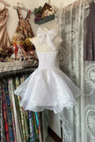 Niulatu Fashion Ball Gown White Short Length Homecoing Birthday Dress Prom Dresses SD1889