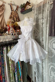 Niulatu Fashion Ball Gown White Short Length Homecoing Birthday Dress Prom Dresses SD1889