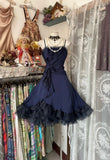 Niulatu Fashion Ball Gown Navy Blue Short Length Homecoing Birthday Dress Cocktail Dresses SD1891