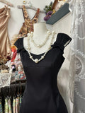 Niulatu Fashion Ball Gown Black Short Length Homecoing Birthday Dress Cocktail Dresses SD1896