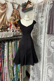 Niulatu Fashion Ball Gown Black Short Length Homecoing Birthday Dress Cocktail Dresses SD1896