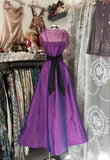 Niulatu Fashion A line Spaghetti Straps Grape Floor Length Evening Dress Prom Dresses SD1897