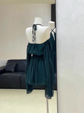 Niulatu A line Off The Shoulder Ruffled Short Long Sleeve Women Dresses SD189