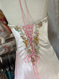 Niulatu Mermaid Halter Sleeveless Long Ombre Pink Evening Dress Prom Dresses SD1907