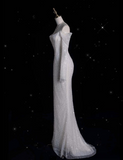 Niulatu Mermaid Off The Shoulder Long Sleeves Wedding Dresses Sequin Brides Dress SD1918