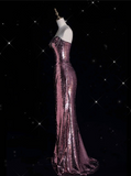 Niulatu Mermaid Halter Neckline Sequin Floor Length Evening Dress Prom Dresses SD1928