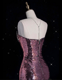 Niulatu Mermaid Halter Neckline Sequin Floor Length Evening Dress Prom Dresses SD1928