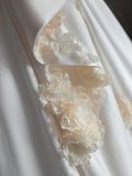 Niulatu Ball Gown Strapless Sleeveless Satin White Wedding Dresses Brides Dress With Bow SD1960