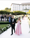Niulatu A Line Spaghetti Straps Floor-length Satin Long Pink Evening Dress Prom Dresses SD2033