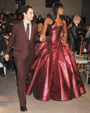 Niulatu Ball Gown Strapless Neckline Long Sequin Party Dresses Prom Dress SD2032