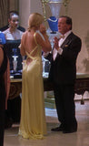 Niulatu Mermaid Spaghetti Straps Floor Length Yellow Evening Dress Backless Prom Dresses SD2047