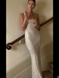 Niulatu Mermaid Spaghetti Straps Floor-length Sequin Evening Dress Prom Dresses SD2054