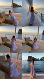 Niulatu Mermaid High Neckline Lilac Long Evening Dress Prom Dresses SD2062