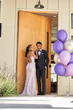 Niulatu Mermaid Sweetheart Lilac Sequin Slit Long Evening Dress Prom Dresses SD2076