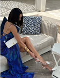 Niulatu Mermaid Spaghetti Straps Royal Blue Long Prom Dress Evening Dress Formal Dress SD2150