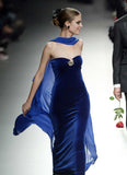 Niulatu Mermaid Sweetheart Royal Blue Long Prom Dress Evening Dress Formal Dress SD2151