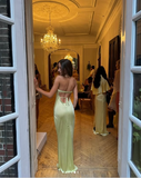 Niulatu Mermaid Sweetheart Long Yellow Prom Dress Evening Dress Formal Dress SD2165