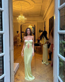 Niulatu Mermaid Sweetheart Long Yellow Prom Dress Evening Dress Formal Dress SD2165