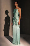 Niulatu Mermaid Strapless Neckline Green Satin Long Prom Dress Evening Dress Formal Dress SD2173