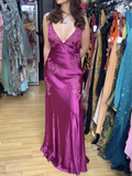Niulatu Mermaid Spaghetti Straps Backless Long Prom Dress Evening Dress Formal Dress SD2200