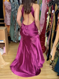 Niulatu Mermaid Spaghetti Straps Backless Long Prom Dress Evening Dress Formal Dress SD2200
