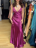 Niulatu Mermaid Spaghetti Straps Backless Long Prom Dress Evening Dress Formal Dress SD2200