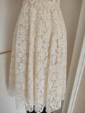 Niulatu A Line Spaghetti Straps Tulle Lace White Women's Holiday Dresses SD223