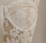 Niulatu A Line Spaghetti Straps Tulle Lace White Women's Holiday Dresses SD223