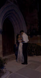 Niulatu A line V Neckline Sequin White Long Prom Dresses Long Party Dress SD2245