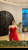 Niulatu Mermaid Off The Shoulder Short Sleeves Long Prom Dresses Party Dress SD2255