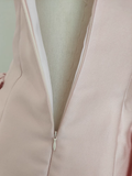 Niulatu A line Straps Light Pink Satin Short Homecoming Dresses Birthday Outfits SD229