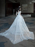 Niulatu Mermaid Off The Shoulder Tulle Silver Beads Long Prom Dresses Formal Evening Dress SD2311