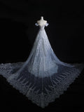 Niulatu Mermaid Off The Shoulder Silver Beads Long Prom Dresses Formal Evening Dress SD2333
