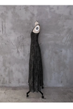 Niulatu A line Halter Dusty Black Prom Dresses Long Birthday Dress For Women SD240