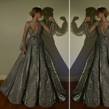 Niulatu Ball Gown Spaghetti Straps Sequin Long Party Dress Prom Dresses SD2451