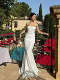 Niulatu Mermaid Spaghetti Straps Long Lace Party Dresses Prom Dresses SD2461