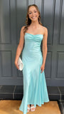 Niulatu Light Blue Bodycon Evening Party Dress Prom Dresses SD2463