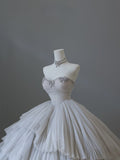 Niulatu Ball Gown Sweetheart Tulle Long Wedding Dresses Bridal Dress SD2481