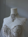 Niulatu Ball Gown Sweetheart Neckline Sequin Long Sleeves Wedding Dress Bridal Dresses SD2488