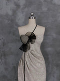 Niulatu Sheath One Shoulder Lace Prom Dresses Birthday Dress For Women SD248