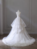 Niulatu Ball Gown Jewel Neckline Sequin Sleeveless Wedding Dress Bridal Dresses SD2501
