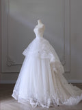 Niulatu Ball Gown Jewel Neckline Sequin Sleeveless Wedding Dress Bridal Dresses SD2501