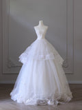 Niulatu Ball Gown Jewel Neckline Sequin Sleeveless Wedding Dress Bridal Dresses SD2501