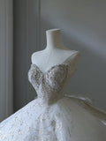 Niulatu Ball Gown Sweetheart Neckline Sequin Sleeveless Wedding Dress Bridal Dresses SD2502
