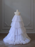 Niulatu Mermaid High Neckline Sequin Ruffles Long Evening Dress Prom Dresses SD2505