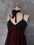 Niulatu A line Spaghetti Straps Burgundy Long Prom Dresses Birthday Dress For Women SD250