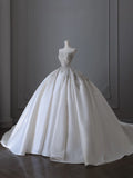 Niulatu Ball Gown Sweetheart Neckline Sequin Sleeveless Wedding Dress Bridal Dresses SD2519