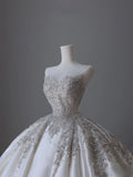 Niulatu Ball Gown Sweetheart Neckline Sequin Sleeveless Wedding Dress Bridal Dresses SD2519